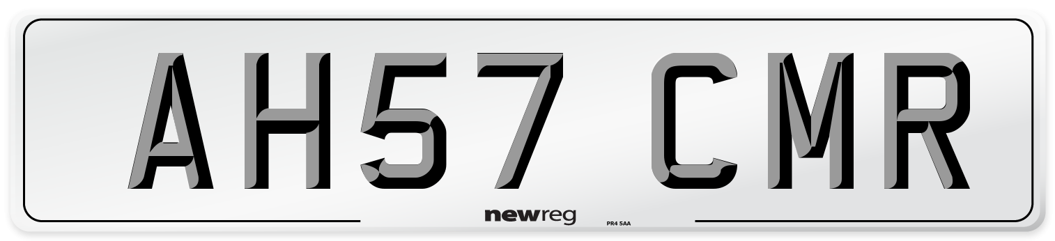 AH57 CMR Number Plate from New Reg